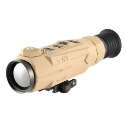 iRay USA RA50 RICO Alpha Thermal Rifle Scope Tan 3x 50mm Multi Reticle 640x512 50 Hz Resolution Zoom 4x Features Rangefinder