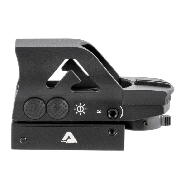 Aim Sports RT506C FullSize Reflex Sight  Matte Black 1x34mm RedGreen Multi Reticle