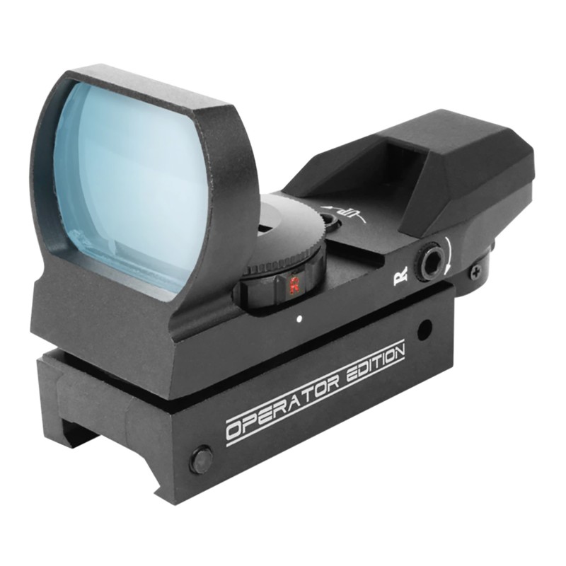 Aim Sports RT40E1 Reflex Sight Operator Edition Black Anodized 1x 24mm x 34mm RedGreen Multi Reticle