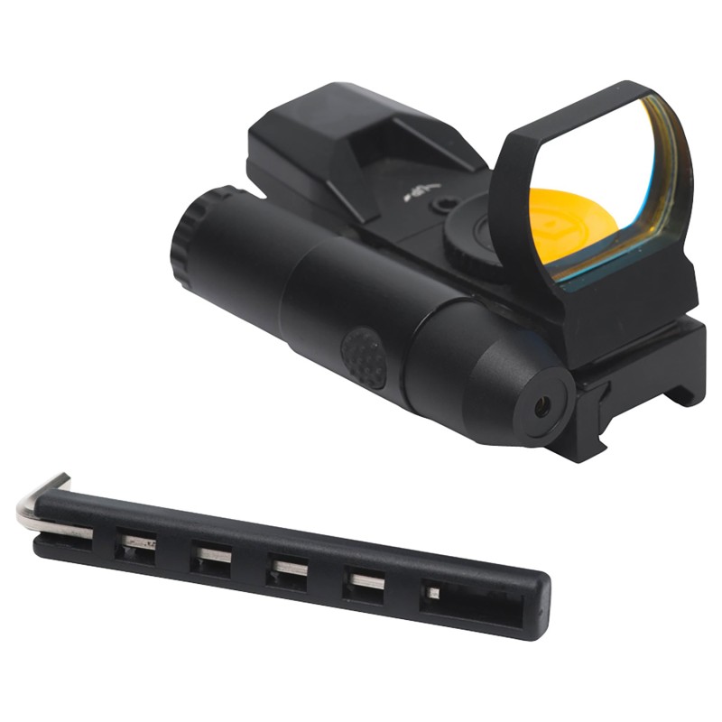 Firefield FF26023 Impact Duo Reflex Sight Matte Black 1 x 31 mm x 22 mm 3 MOA5 MOA Red Dot Multi Reticle Red Laser