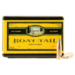 Speer 2406 BoatTail  .338 225 gr Spitzer Boat Tail Soft Point 50