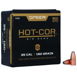 Speer 2435 HotCor  35Cal 180gr Spitzer Soft Point 100 Per Box5 Case