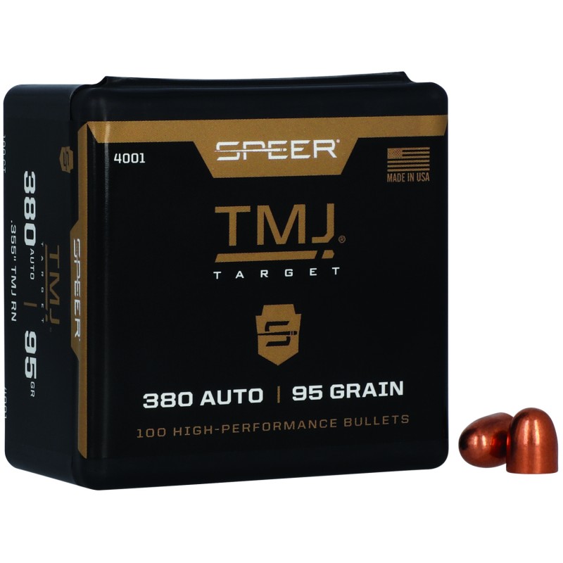 Speer 4001 TMJ  380ACP 95gr Total Metal Jacket 100 Per Box5 Case