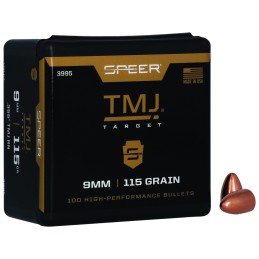 Speer 3995 TMJ  9mm 115gr Total Metal Jacket 100 Per Box5 Case