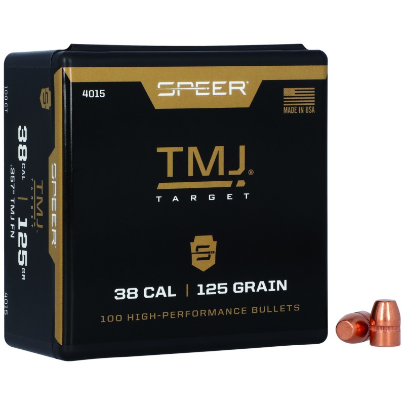 Speer 4015 Handgun  38Cal 125gr Total Metal Jacket 100 Per Box5 Case