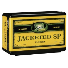 Speer 4217 Handgun  38Cal 158gr Jacketed Soft Point 100 Per Box5 Case