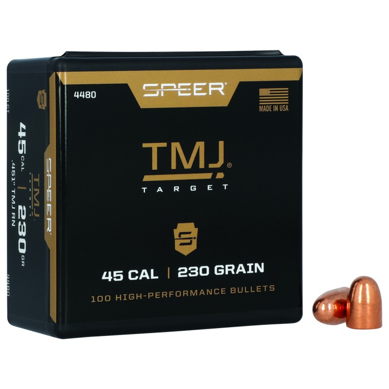 Speer 4480 TMJ  45Cal 230gr Total Metal Jacket 100 Per Box5 Case