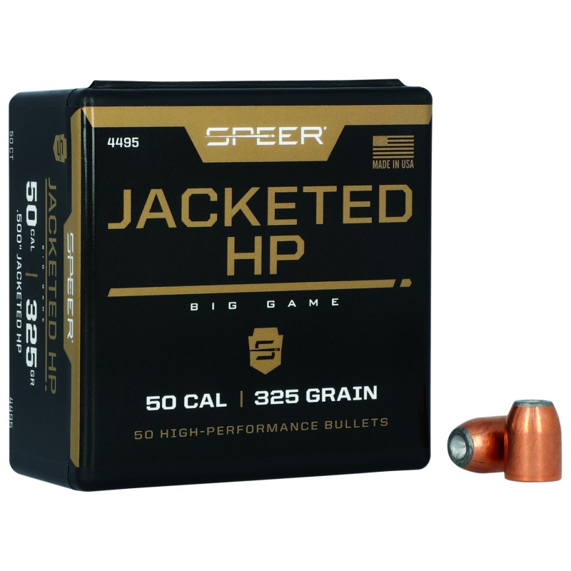 Speer 4495 Handgun  50Cal 325gr Jacketed Hollow Point 50 Per Box5 Case