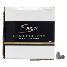 Speer 4624 Handgun  38Cal 158gr Lead Semi Wadcutter 500 Per Box1 Case