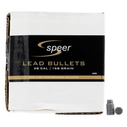 Speer 4628 Handgun  38Cal 158gr Lead Semi Wad Cutter Hollow Point 500 Per Box1 Case