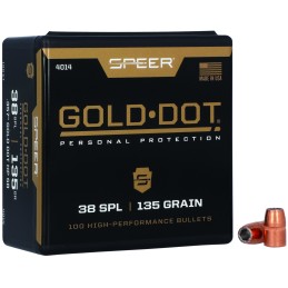 Speer 4014 Gold Dot Personal Protection 38Special 135gr Hollow Point 100 Per Box5 Case