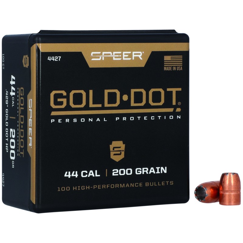 Speer 4427 Gold Dot Personal Protection 44Cal 200gr Hollow Point 50 Per Box5 Case