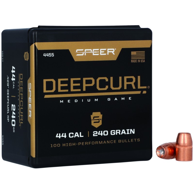 Speer 4455 DeepCurl  44Cal 240gr Hollow Point 50 Per Box5 Case