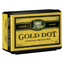 Speer 3992 Gold Dot Personal Protection 9mm .355 90 GR Hollow Point 100 Box