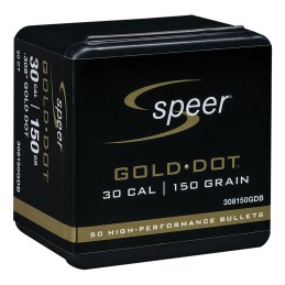 Speer 308150GDB Gold Dot  30Cal 150gr Soft Point 50 Per Box20 Case