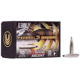 Federal PB264TA1 Premium Terminal Ascent Component 6.5mm 130gr 50 Per Box4 Case