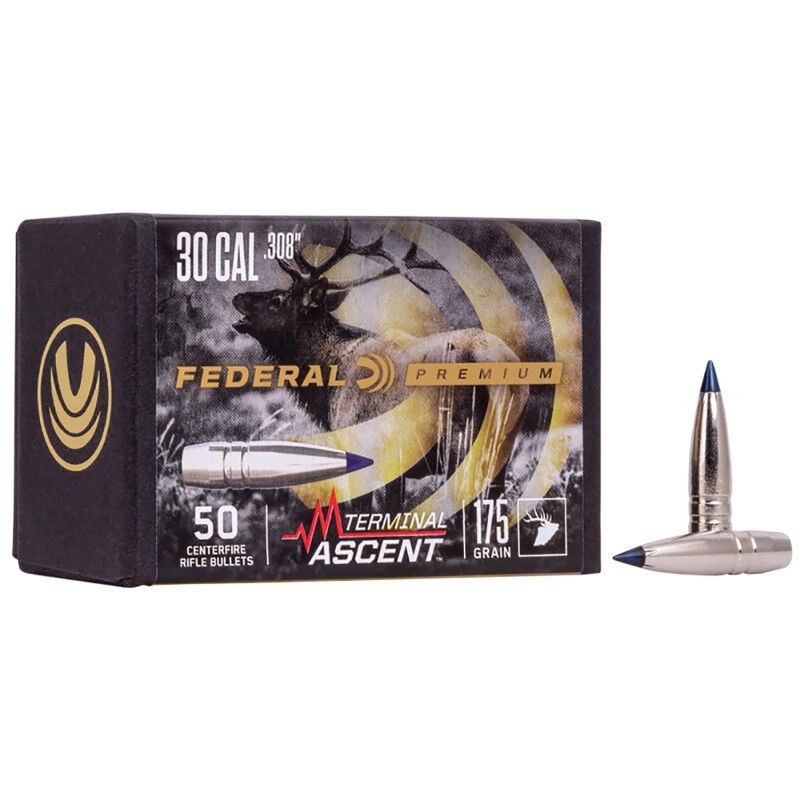 Federal PB308TA3 Premium Terminal Ascent Component 30Cal 215gr 50 Per Box4 Case