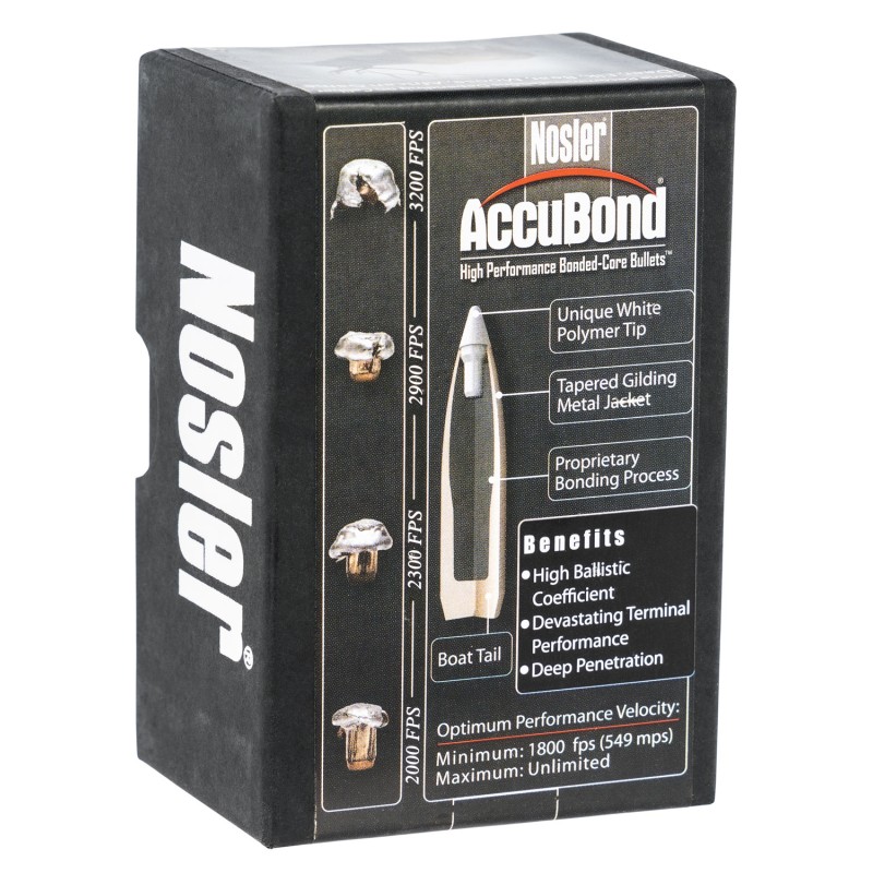 Nosler 54825 AccuBond  30Cal 180gr Spitzer Point 50Box