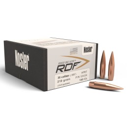 Nosler 53434 RDF Match 30Cal 210gr Hollow Point Boat Tail 100Box