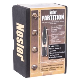 Nosler 35642 Partition  6mm 100gr Spitzer 50Box