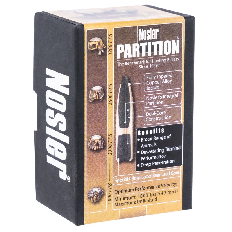 Nosler 16330 Partition  30Cal 165gr Spitzer 50Box