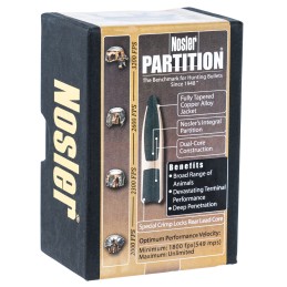 Nosler 35277 Partition  8mm 200gr Partition Spitzer 50Box