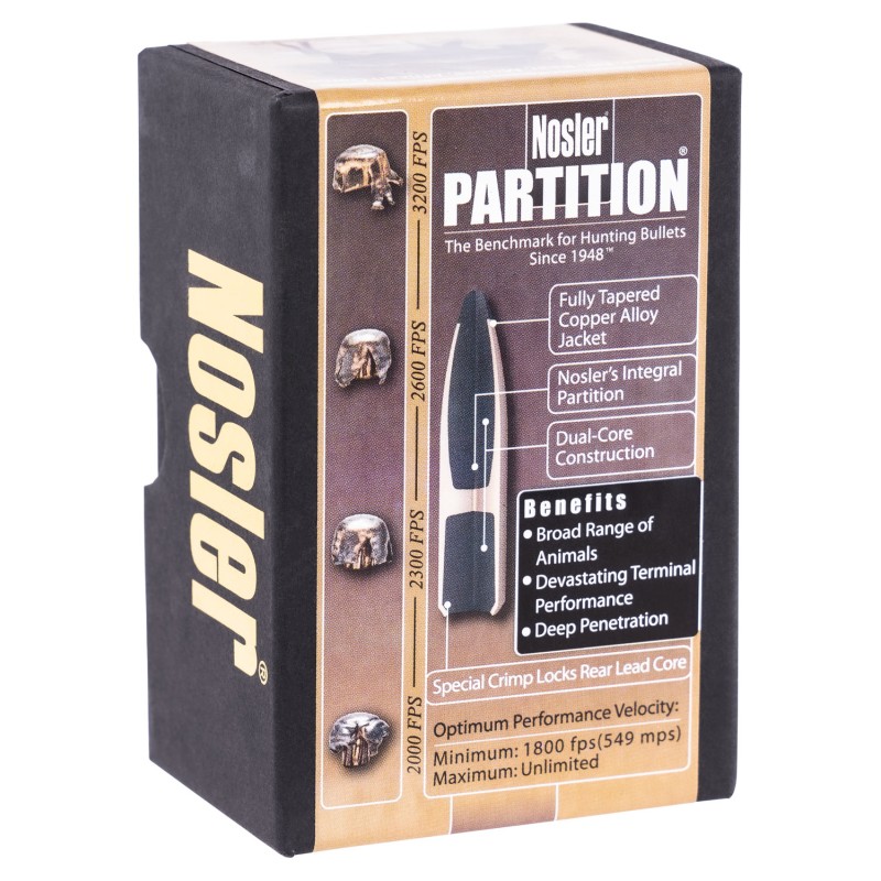 Nosler 16319 Partition  6.5 Creedmoor 100gr Partition Spitzer 50Box