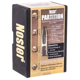 Nosler 16320 Partition  6.5 Creedmoor 125gr Partition Spitzer 50Box