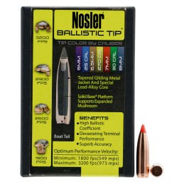 Nosler 28120 Ballistic Tip  7mm 120gr Spitzer 50Box