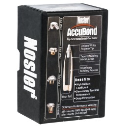 Nosler 57873 AccuBond  6.5Creedmoor 140gr Spitzer Point 50Box