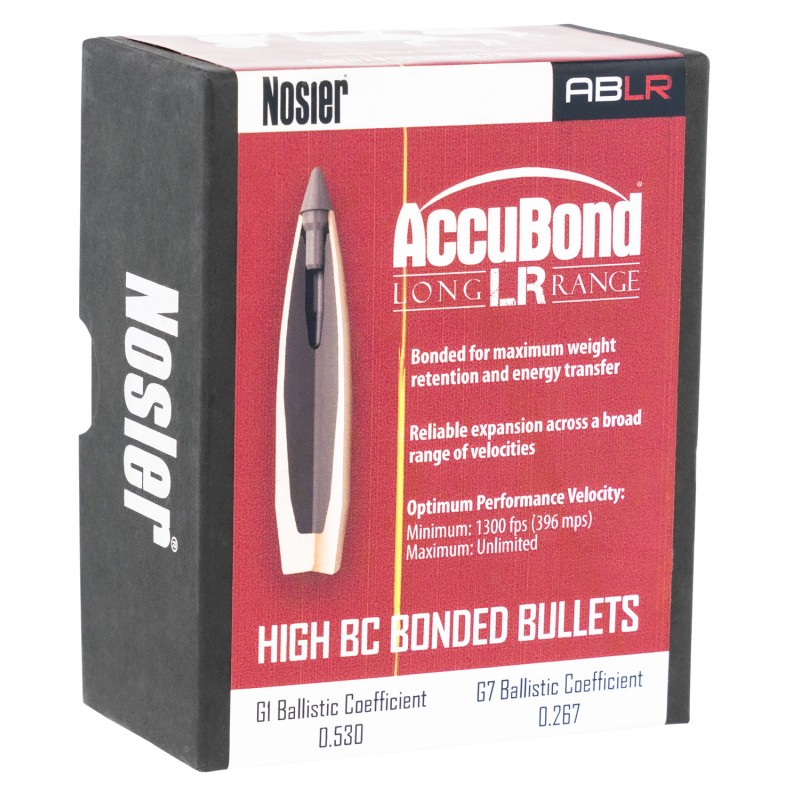 Nosler 58943 AccuBond Long Range 6.5Creedmoor 129gr Spitzer Point 100Box