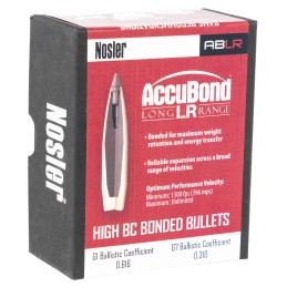 Nosler 58623 AccuBond Long Range 7mm 168gr Spitzer Point 100Box