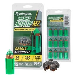 Remington Ammunition R20179 Premier AccuTip  50Cal 260gr 12 Per Box 12 Case