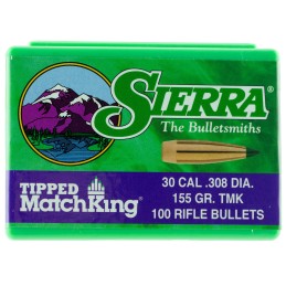 Sierra 7755 Tipped MatchKing  30Cal 155gr Tipped MatchKing 100Box