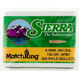 Sierra 1755C MatchKing  6.5Creedmoor 150gr Hollow Point Boat Tail 500Box