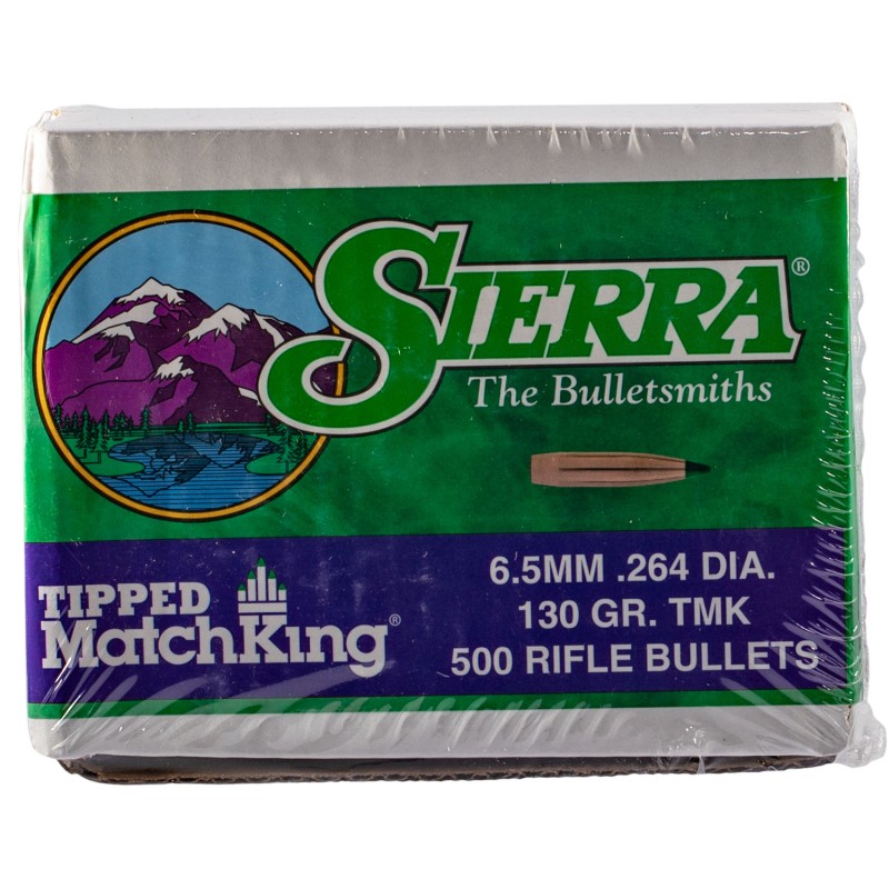 Sierra 7430C Tipped MatchKing  264Cal 130gr Tipped MatchKing 500Box