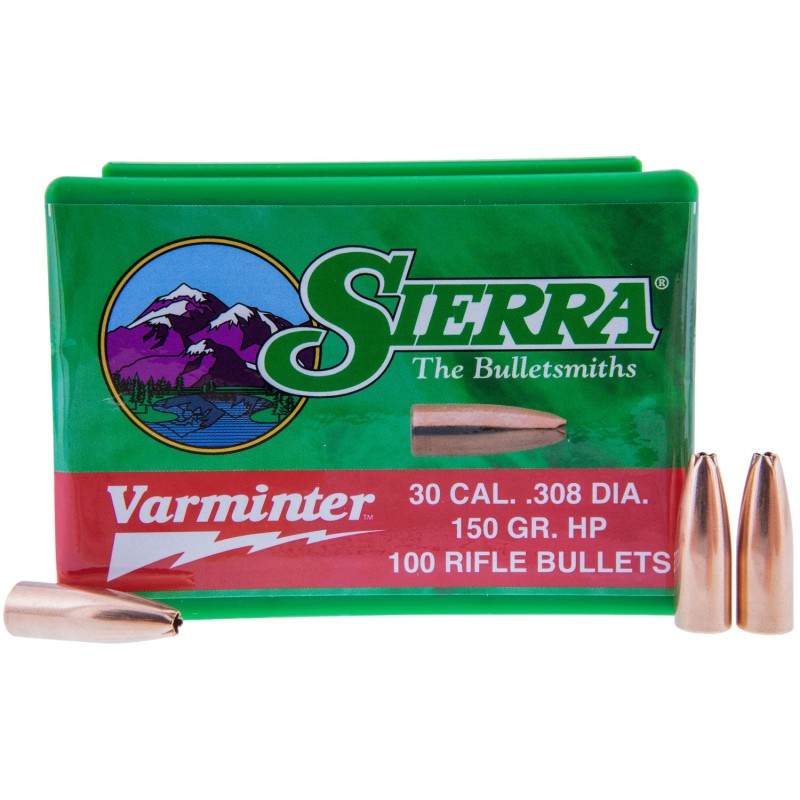 Sierra 2136 Varminter  308Win 150gr Hollow Point 100Box