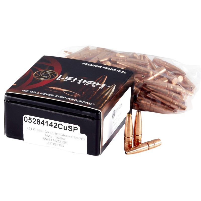 Lehigh Defense 05284142CUSP Controlled Chaos 7mm08Rem280Rem7x57mmMauser 142gr 50Box