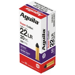 Aguila 1B220339 Super Colibri Rimfire 22LR 20gr Subsonic Lead 50 Per Box20 Case