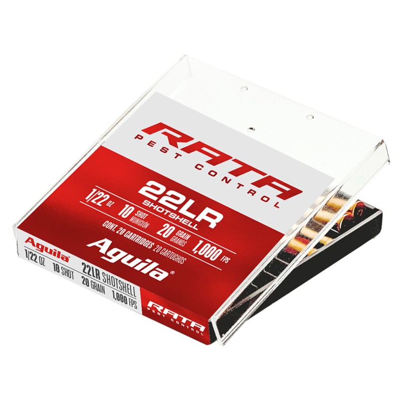 Aguila 1B222600 Rata Pest Control 22LR 20gr Standard Velocity Solid Point 20 Per Box50 Case