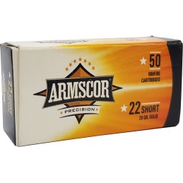 Armscor 50415 Precision  22Short 29gr Solid Point 50 Per Box100 Case