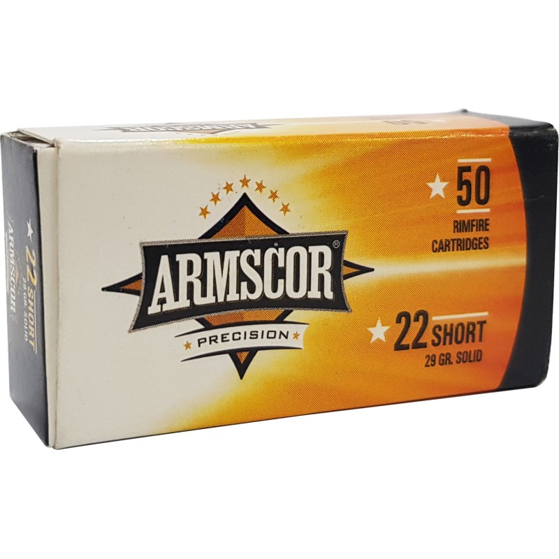 Armscor 50415 Precision  22Short 29gr Solid Point 50 Per Box100 Case