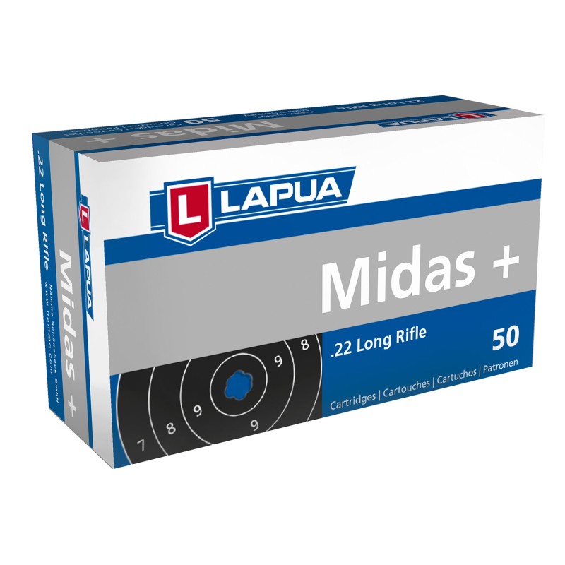 Lapua 420162 Midas  22LR 40gr Round Nose 50 Per Box100 Case