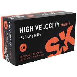 SK 420137 High Velocity  22LR 40gr High Velocity Match 50 Per Box100 Case