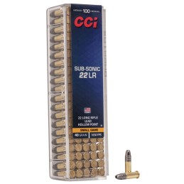 CCI 0056 Subsonic Small Game 22LR 40gr Lead Hollow Point 100 Per Box50 Case