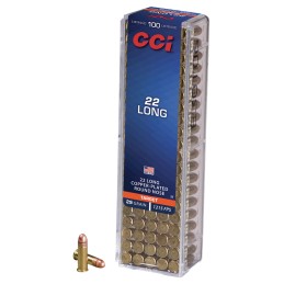 CCI 0029 Target Rimfire 22Long 29gr Copper Plated Round Nose 100 Per Box50 Case