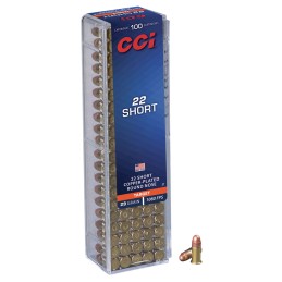 CCI 0027 Target Rimfire 22Short 29gr Copper Plated Round Nose 100 Per Box50 Case