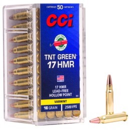 CCI 951 TNT Green  17HMR 16gr Speer TNT Green Hollow Point 50 Per Box40 Case