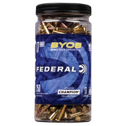 Federal 770BTL250 Champion Training BYOB 17HMR 17gr Speer TNT Jacketed Hollow Point 250 Per Box8 Case