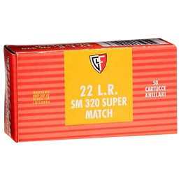 Fiocchi 22SM320 Exacta Super Match 22LR 40gr Round Nose 50 Per Box100 Case